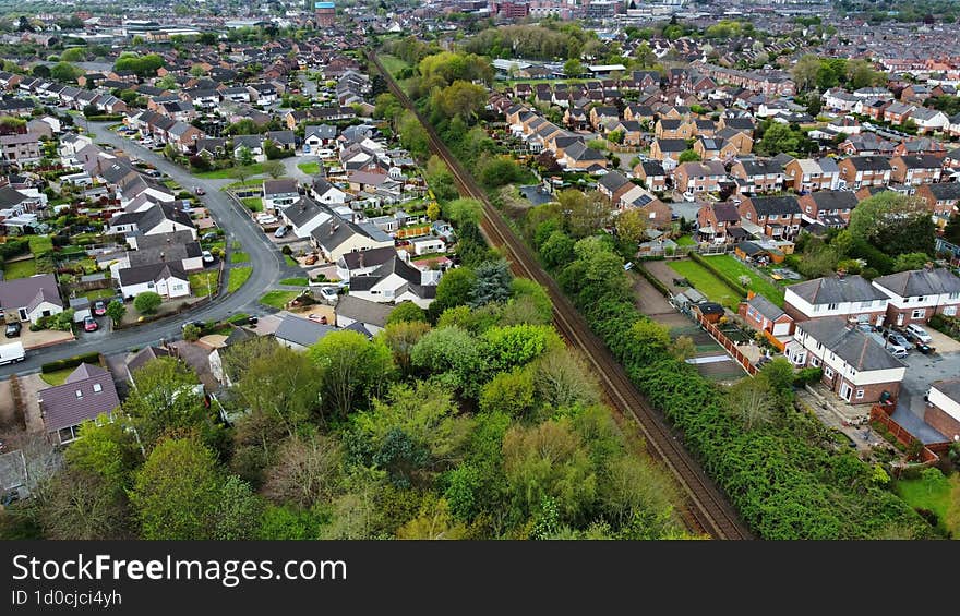 Green Northern English City-Scape Suburb