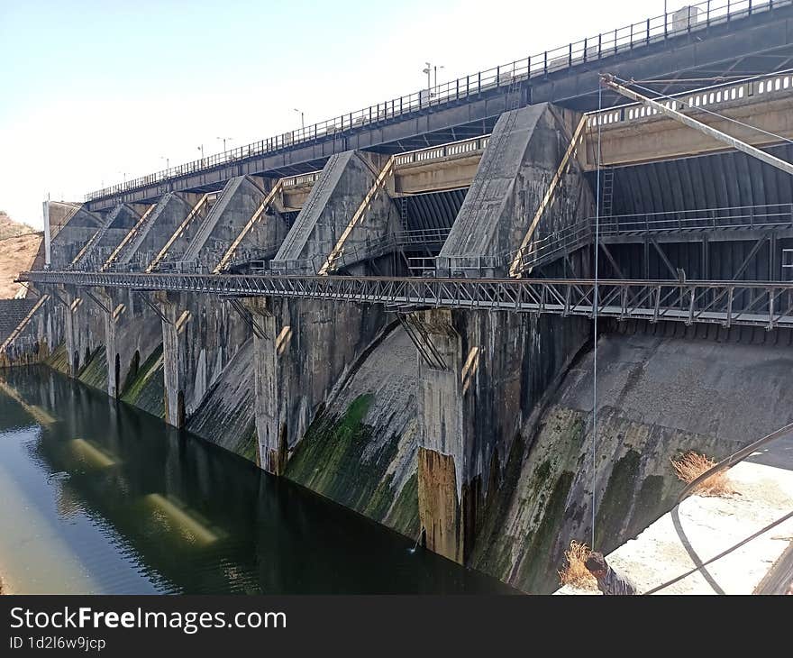 This Is A Photo Of Bhadar Dam, This Dam Is Located In India.