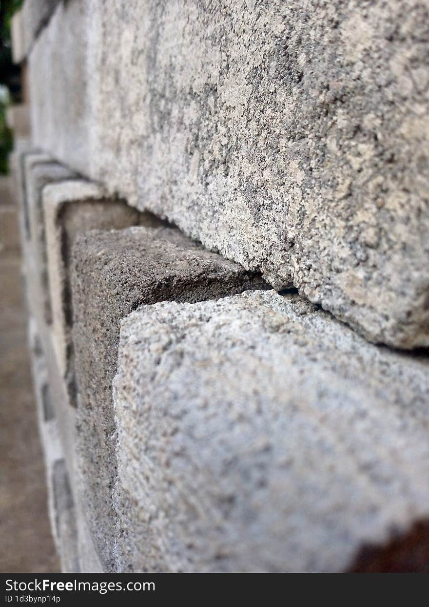 Pile Of Cement Pavement Blocks