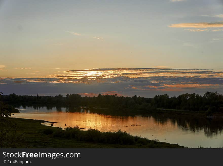 a small Siberian river in Russia