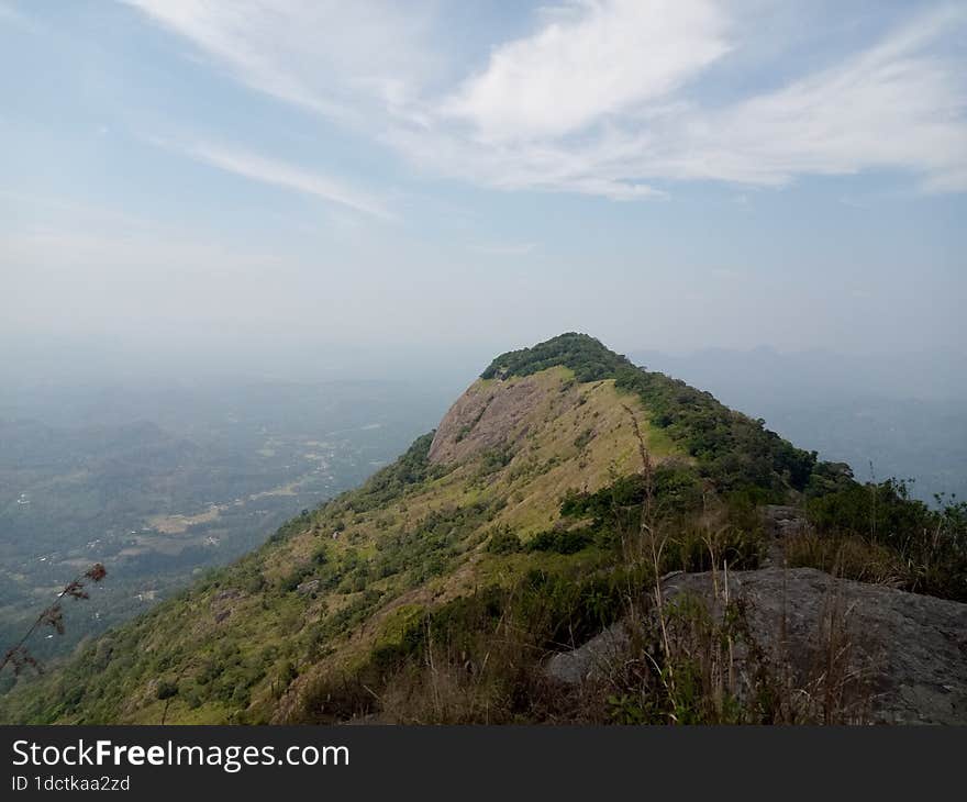 Alagalla mountain top of Sri Lanka skyline view