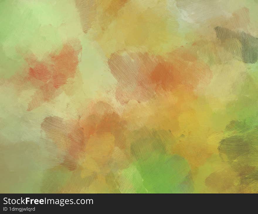 Brush Oil Painting Background Colorful