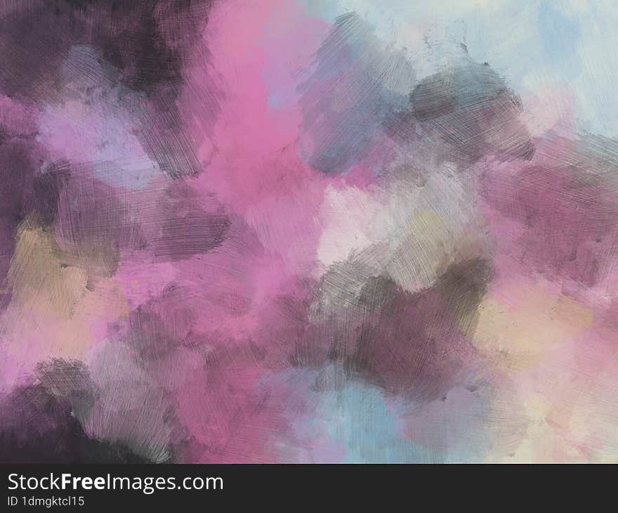 Brush Oil Painting Background Colorful