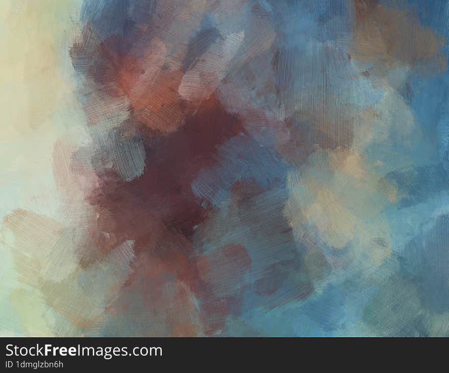 Brush Oil Painting Background Colorful