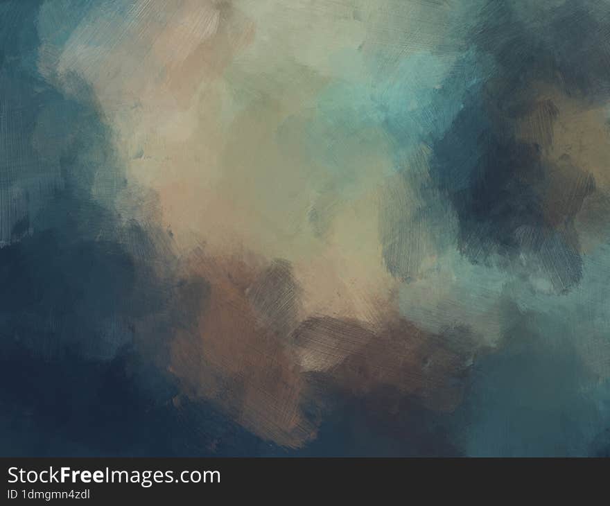 brush oil painting background colorful