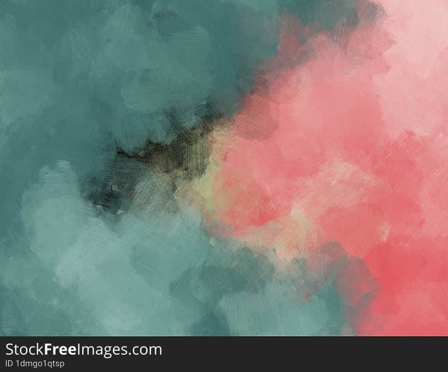 brush oil painting background colorful