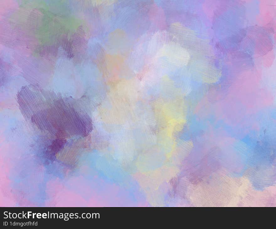 brush oil painting background colorful