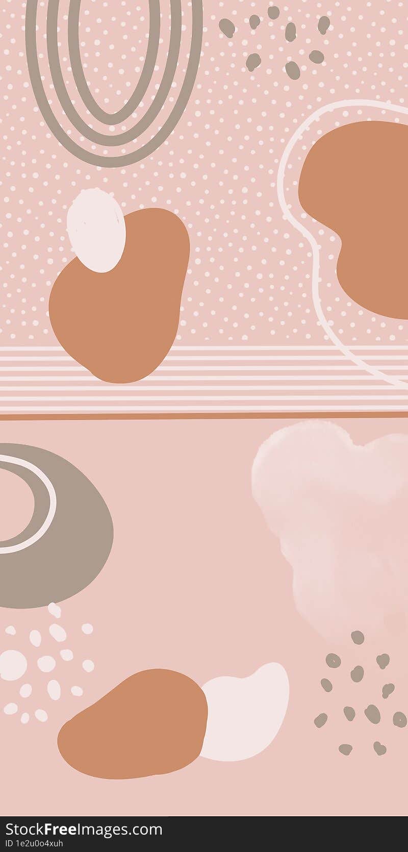 Abstract background on pastel colors with dots and line