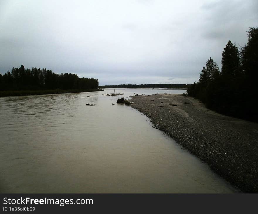 A View Of Susitna River In Talkeetna