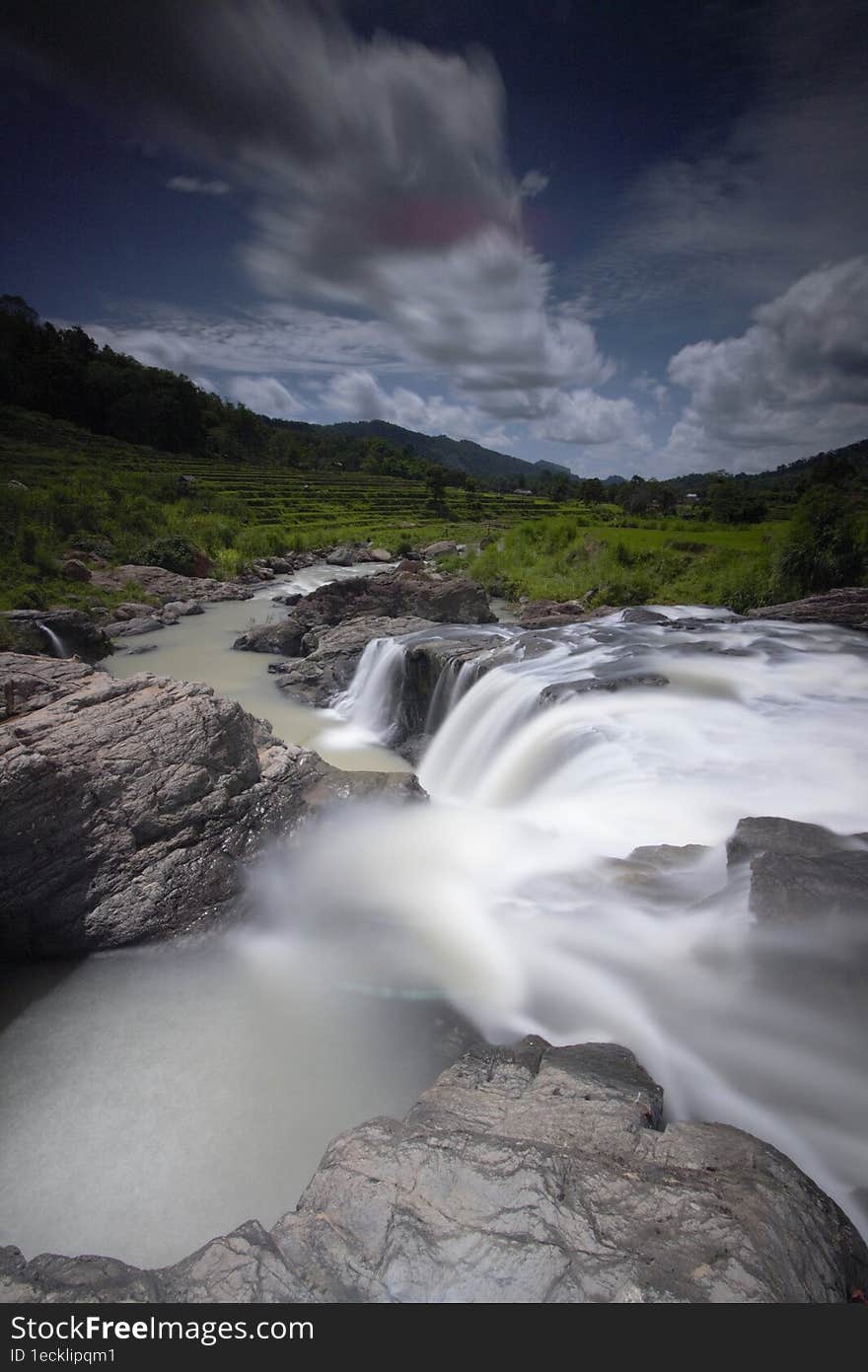 Sapaya Waterfall Located In Gowa South Sulawesi Indonesia