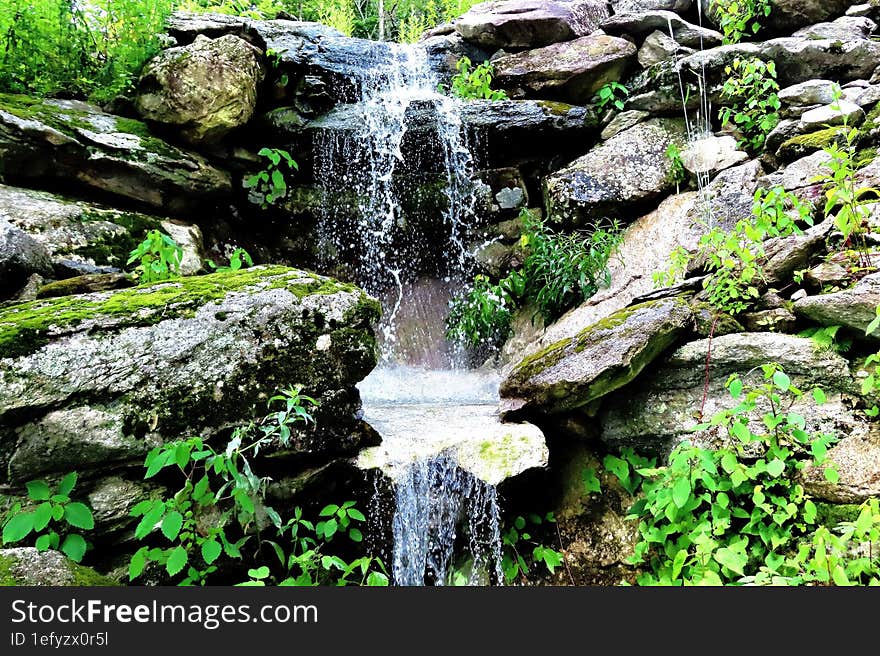 Picture of a small waterfall