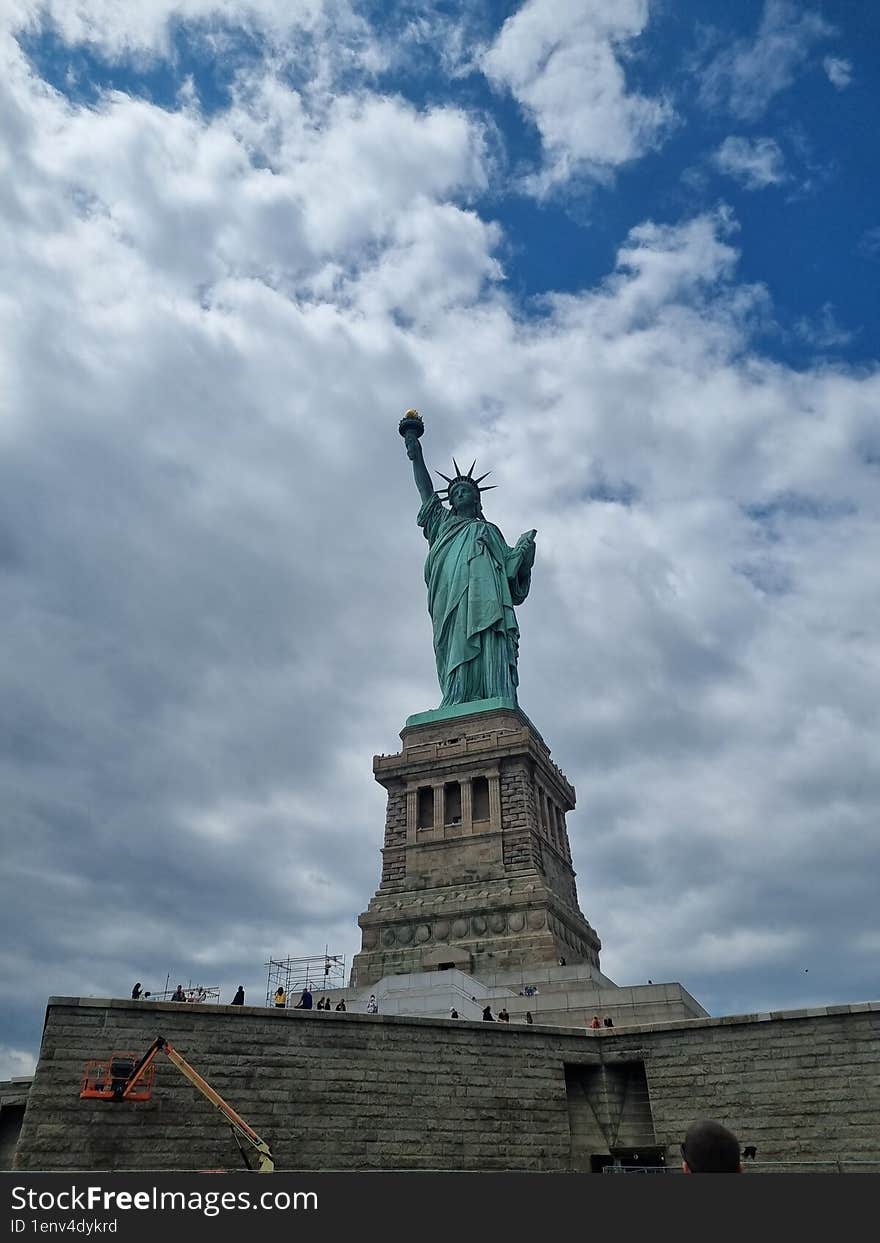 The Statue of Liberty in New York.