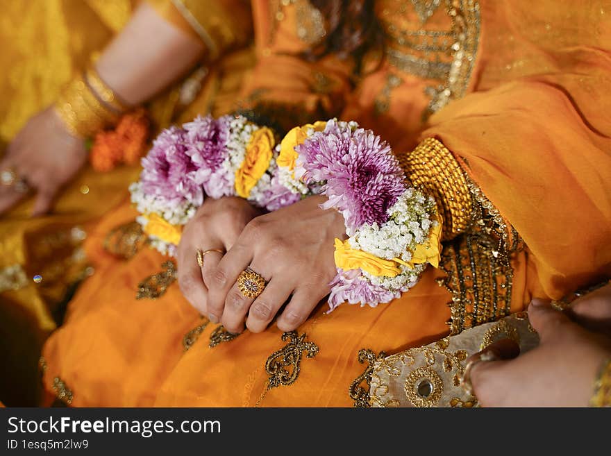 Bride Hands On Mehndi Event