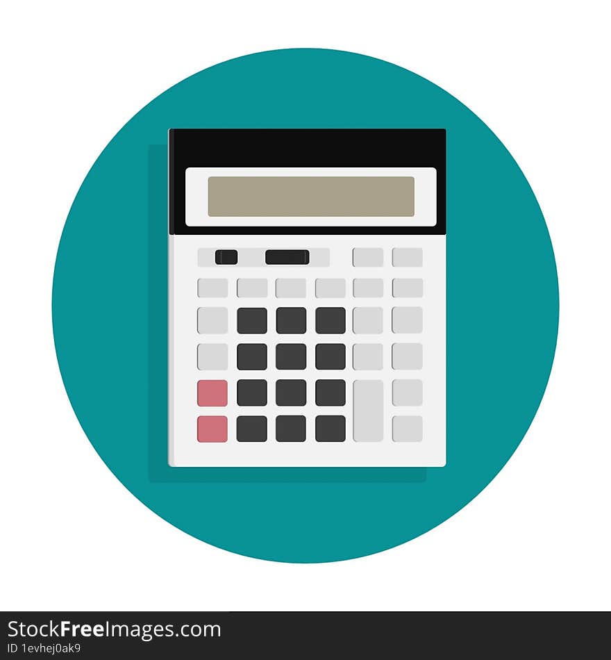 Multifunctional Calculator Plastic icon 2d