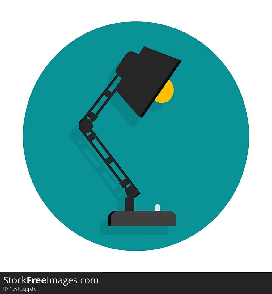 desk lamp icon 2d