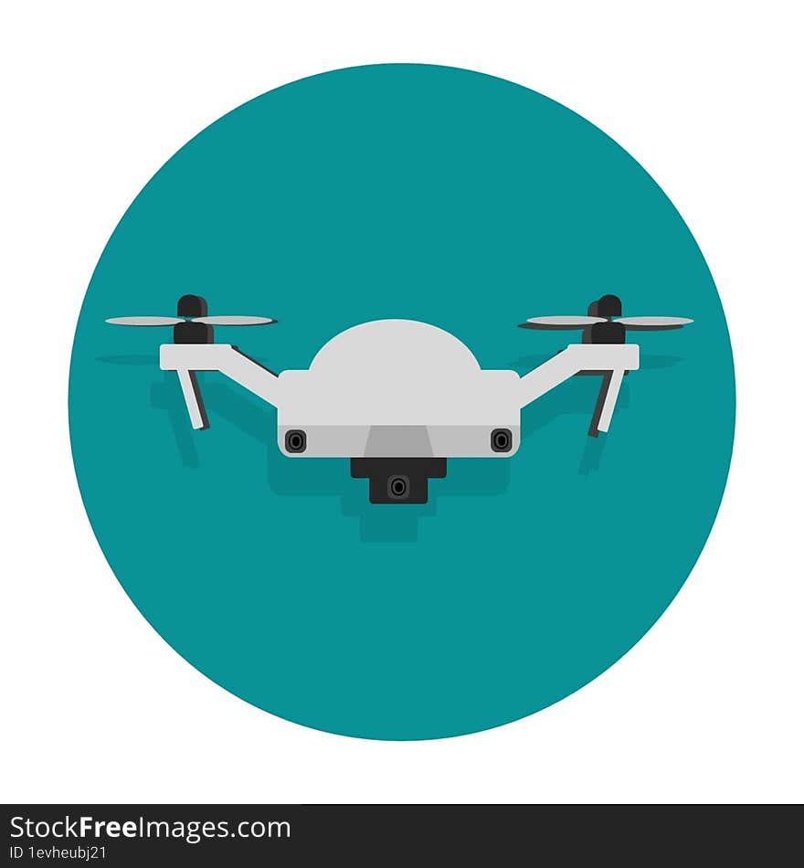 camera drone icon 2d