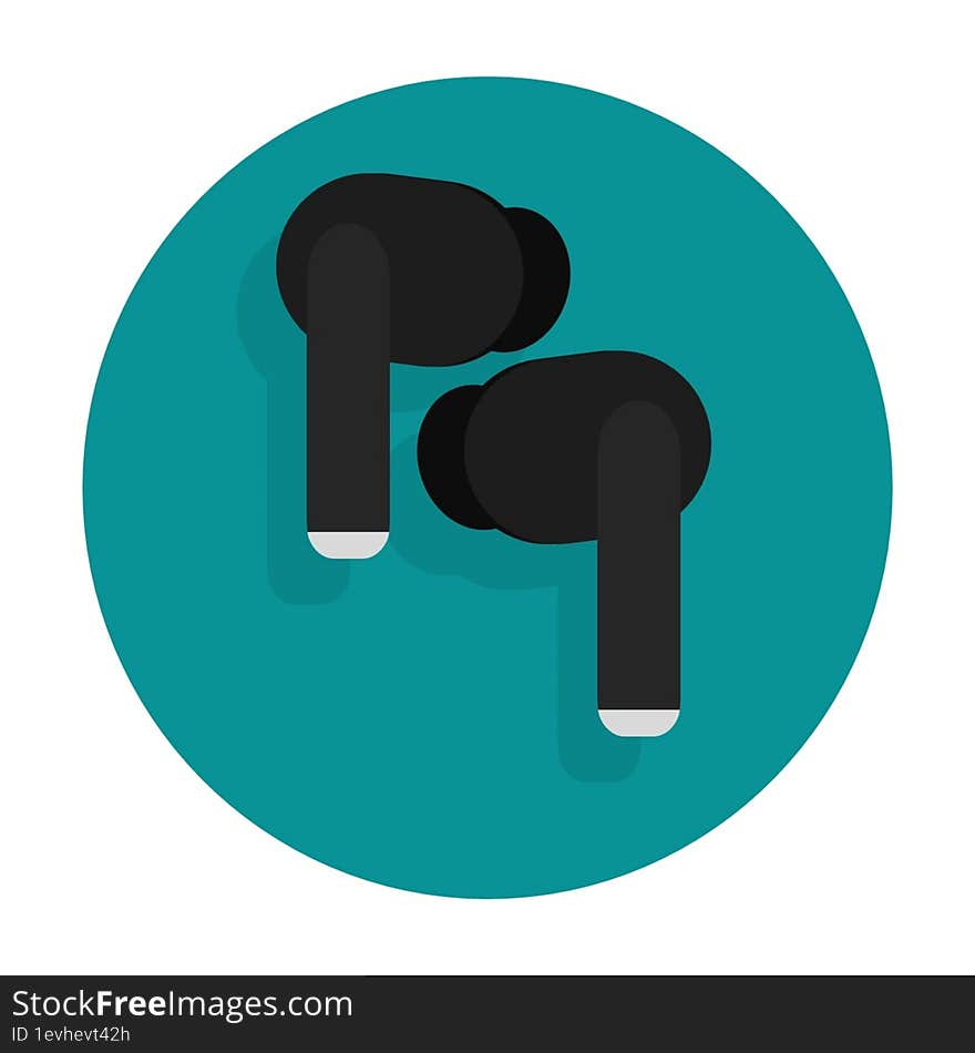 earphone blutooth icon 2d