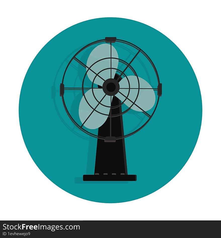 electric fan icon 2d