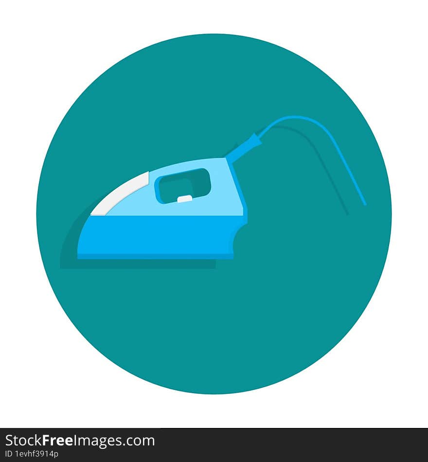 dry iron icon 2d