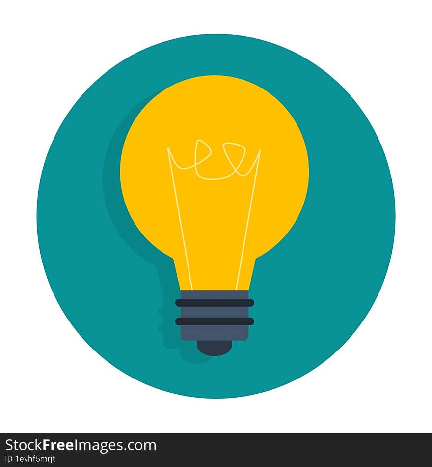 light bulb icon 2d