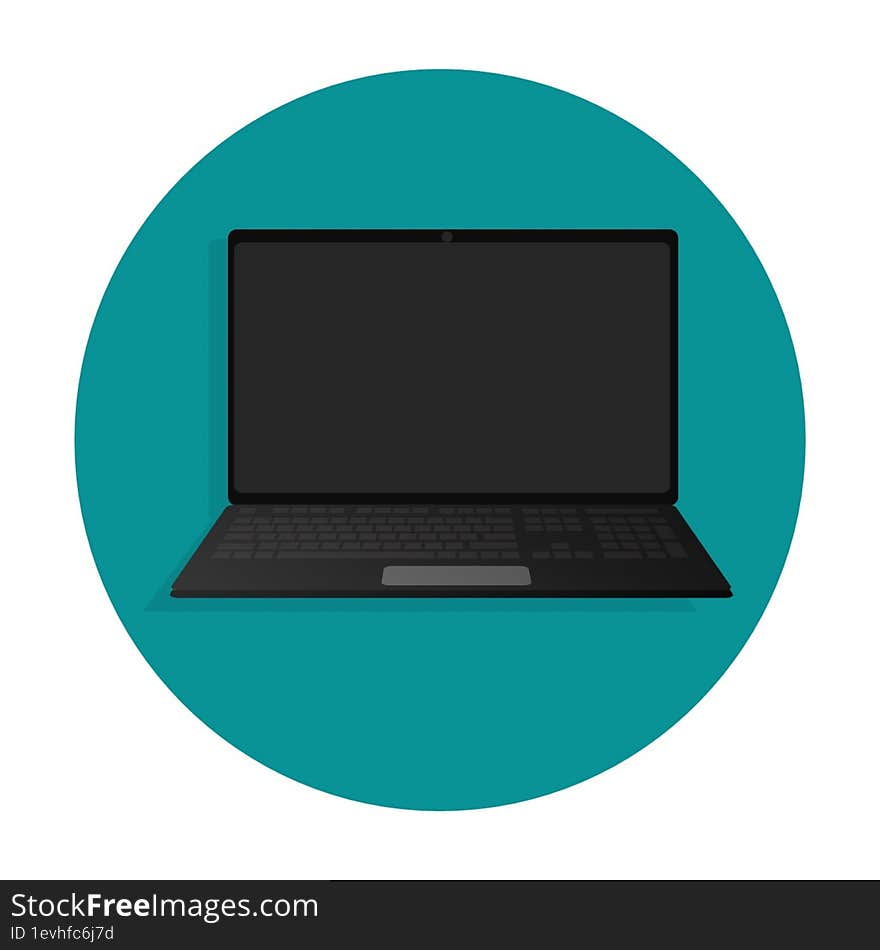 Notebook Laptop Icon 2d