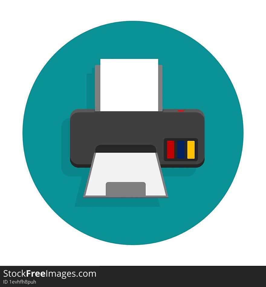 Printer Inkjet Icon 2d