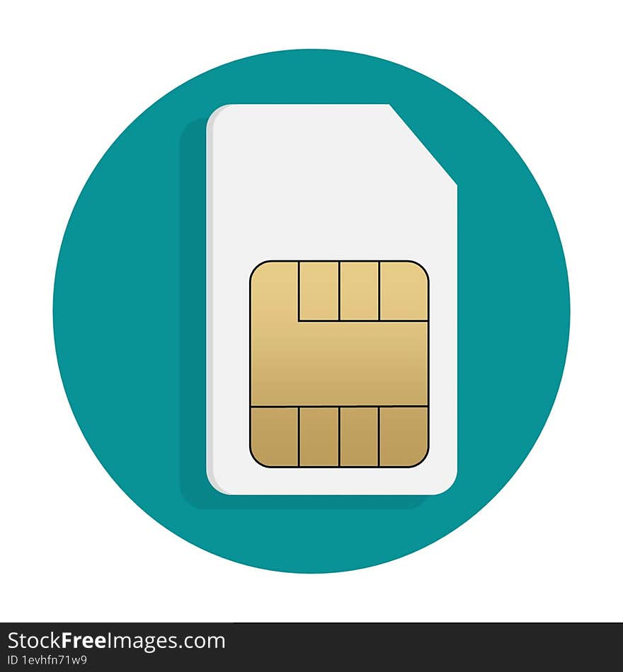 sim card icon 2d