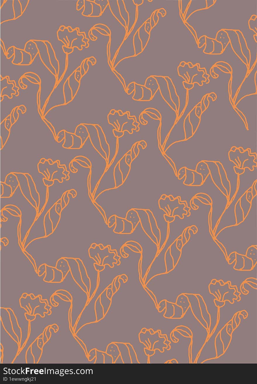 Dry leaves pattern laying inspired by art nouveau , a life time classical art perfect for all design