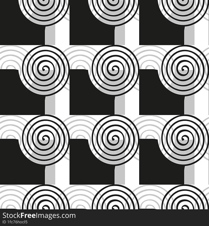 Seamless Pattern. Modern Stylish Abstract Texture. Repeating Geometric Tiles