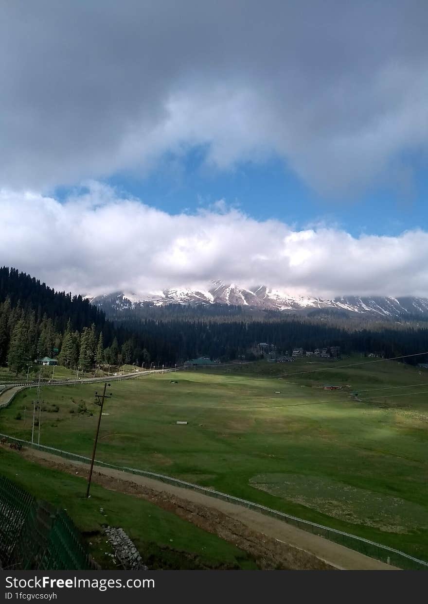 mountain with cloud and beautiful seances