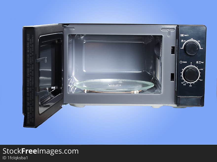 NEW Microwave On Blue Background