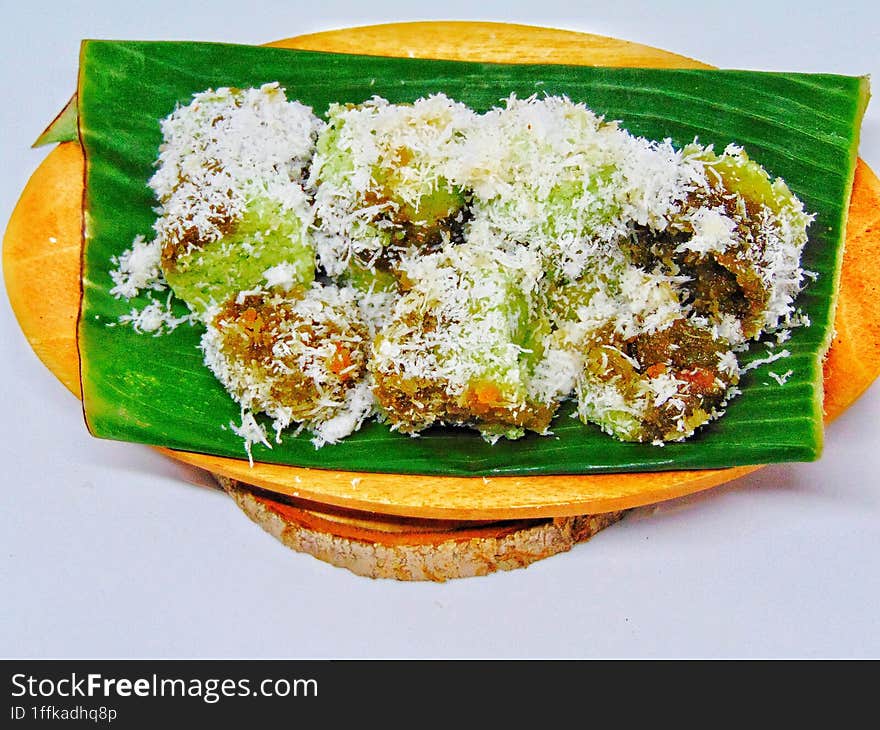 Kue putu is a type of traditional Indonesian snack in the form of a cake filled with Javanese sugar, coated with grated coconut an