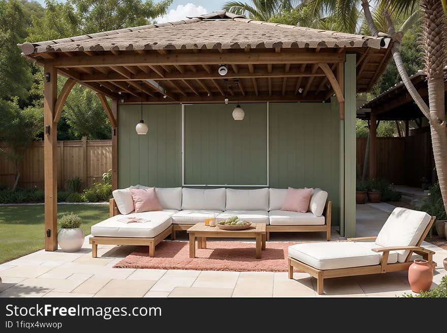 Cabana of Playful and Pleasant This interior design showcases a Cabana playful and pleasant that incorporates elements to emphasize both comfort and style. The design leverages a carefully chosen color scheme and strategically placed furniture to create a harmonious space.