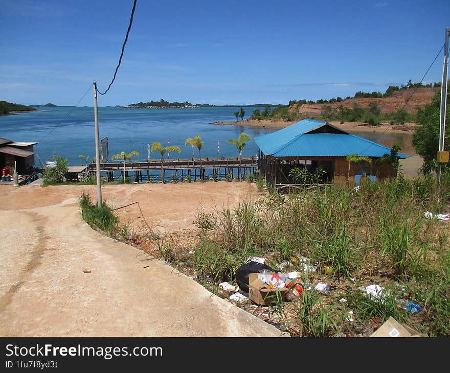 Landscape the restourant with sea view