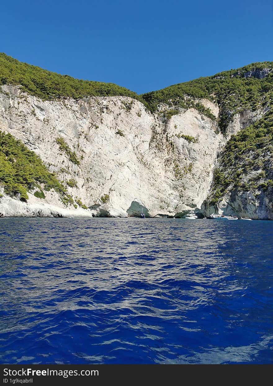 White Beach, An Isolated Beach In Zakynthos Island, Greece