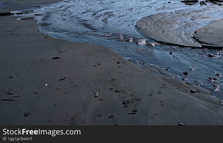 the beauty of water and sand