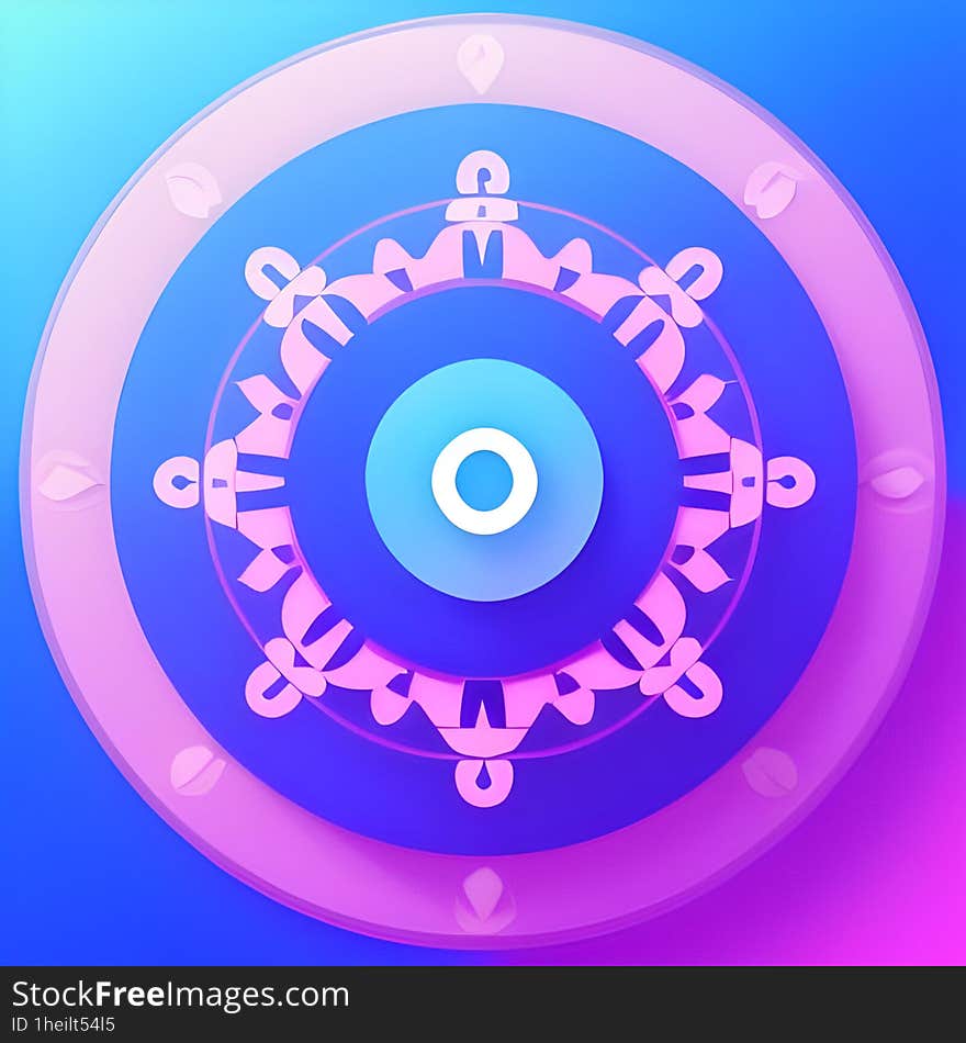 This is a vibrant image featuring a circular abstract design with various shades of blue and purple. The central focus is a lighter blue circle surrounded by intricate patterns, giving an impression of a modern artistic piece or a stylized mechanical object. This is a vibrant image featuring a circular abstract design with various shades of blue and purple. The central focus is a lighter blue circle surrounded by intricate patterns, giving an impression of a modern artistic piece or a stylized mechanical object.