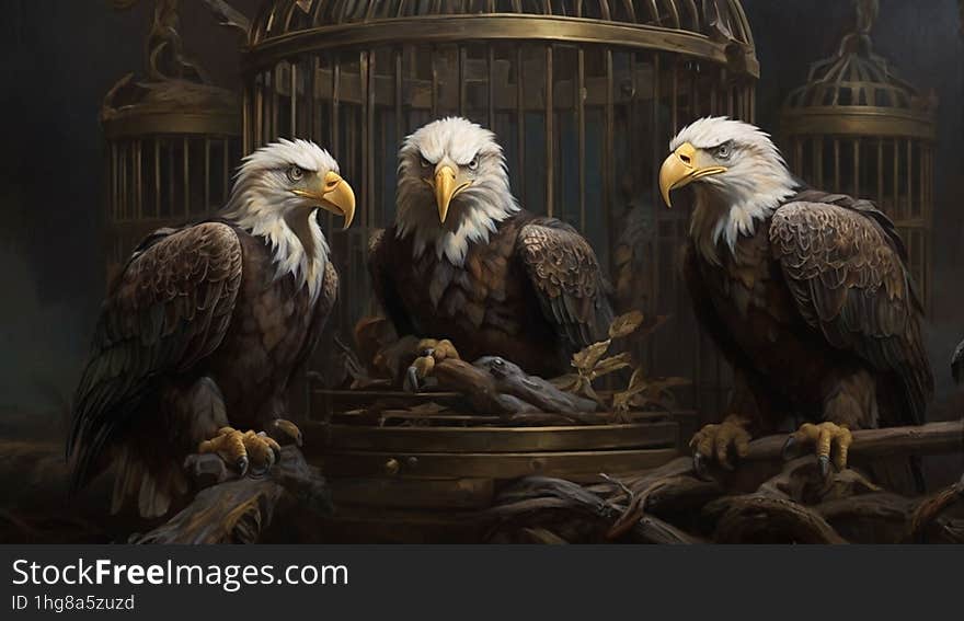 EAGLES IN A CAGE