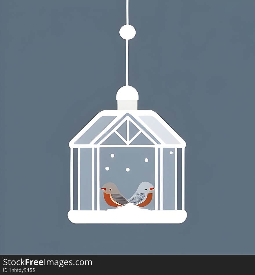 Two cardinals, their feathers fluffed against the cold, perch on a snow-covered branch within a stark cage. The contrast between the vibrant red of the birds and the muted tones of their surroundings creates a sense of melancholy and isolation. The delicate bars of the cage hint at a yearning for freedom, while the blanket of snow evokes the harsh realities of winter. This poignant image captures the bittersweet beauty of nature's embrace. Two cardinals, their feathers fluffed against the cold, perch on a snow-covered branch within a stark cage. The contrast between the vibrant red of the birds and the muted tones of their surroundings creates a sense of melancholy and isolation. The delicate bars of the cage hint at a yearning for freedom, while the blanket of snow evokes the harsh realities of winter. This poignant image captures the bittersweet beauty of nature's embrace.