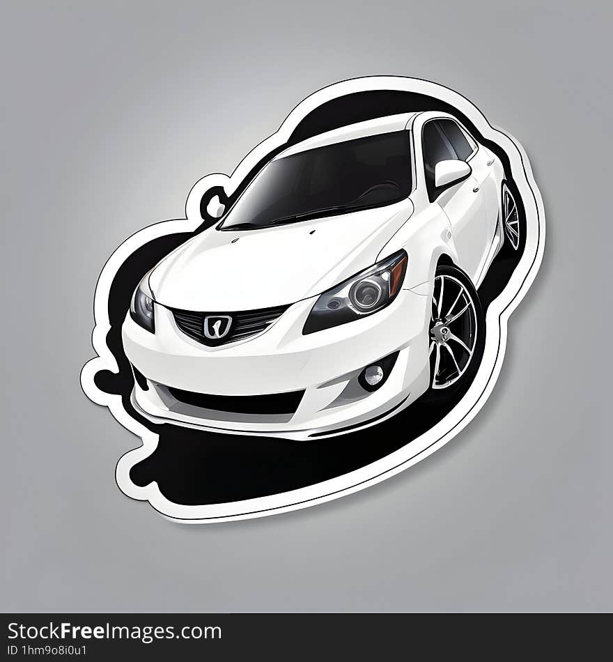 Sleek Car (Free Sticker)