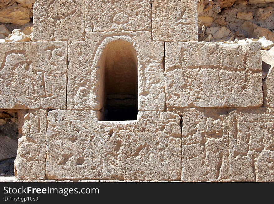 Wall Of An Ancient Building In The Southern Desert