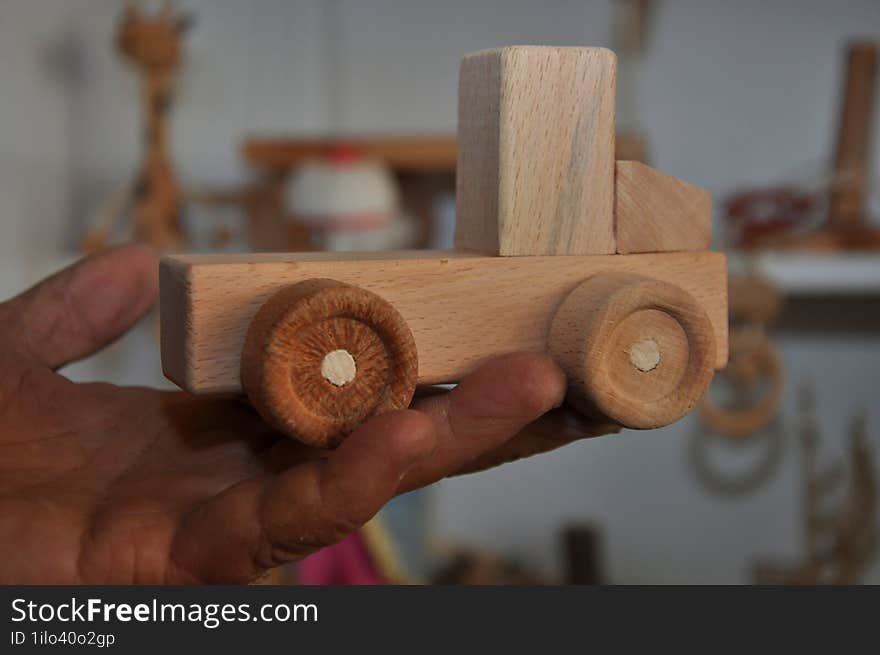 Wooden toys help children develop different skills.