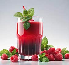 Raspberry Smoothie Stock Image