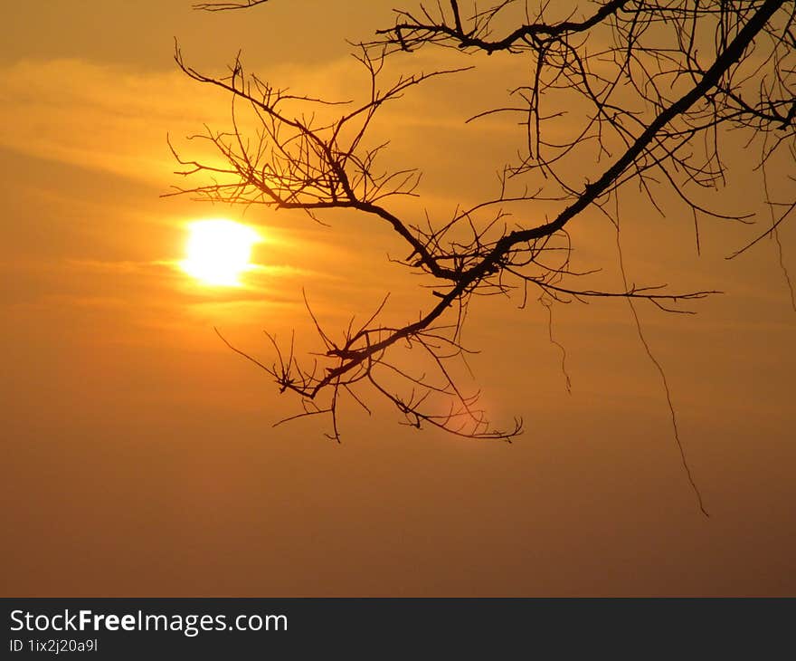 A beautiful sunset in Indonesia