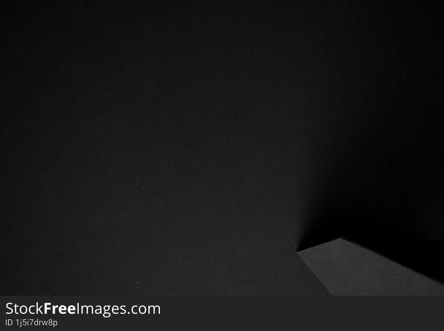 3d geometric black on black background