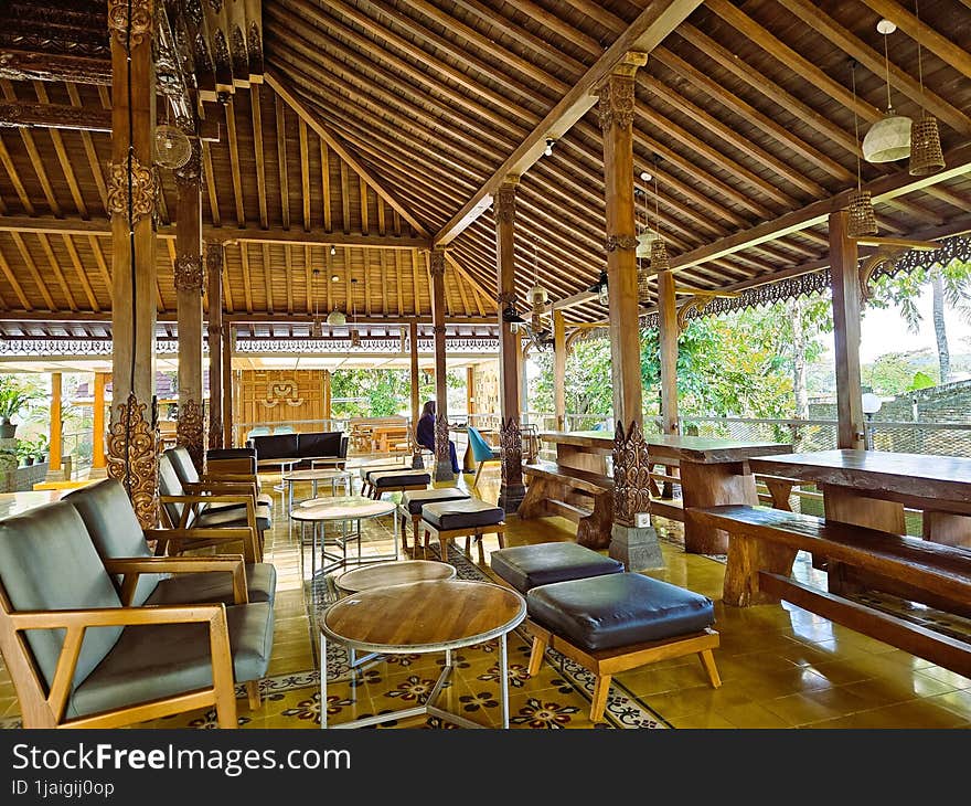 The Cafe Atmosphere Is Still Quiet Waiting For Customers