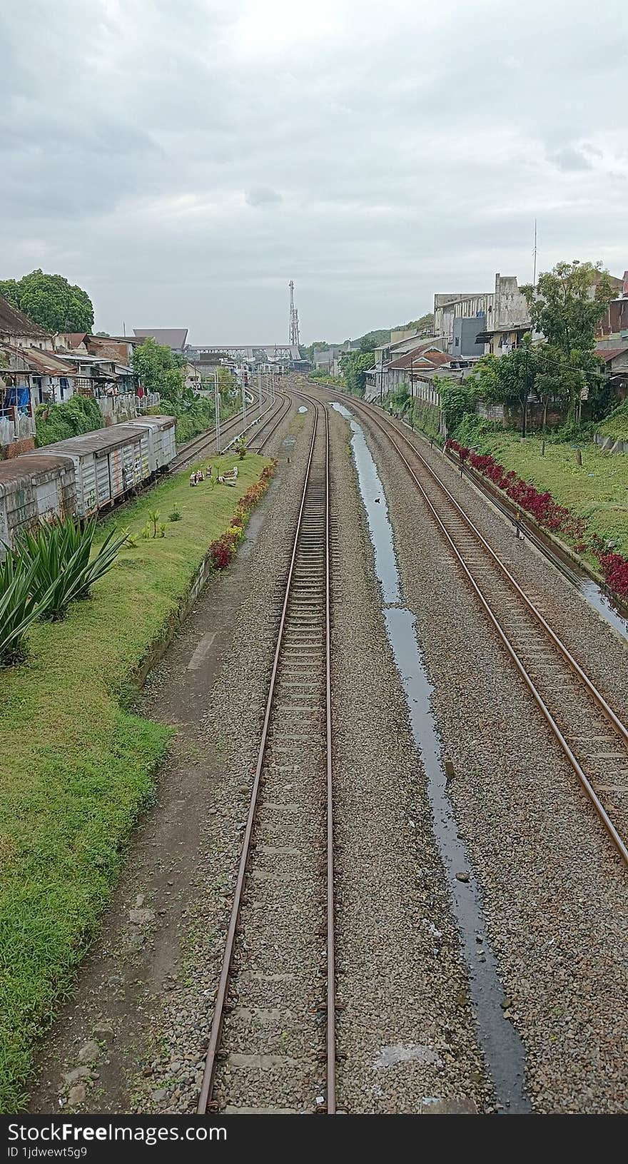 Beautiful Railways top view in Malang