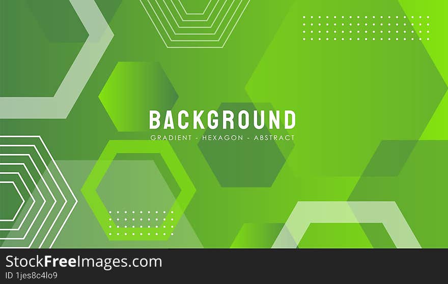 Vector Hexagon Gradient Abstract Background