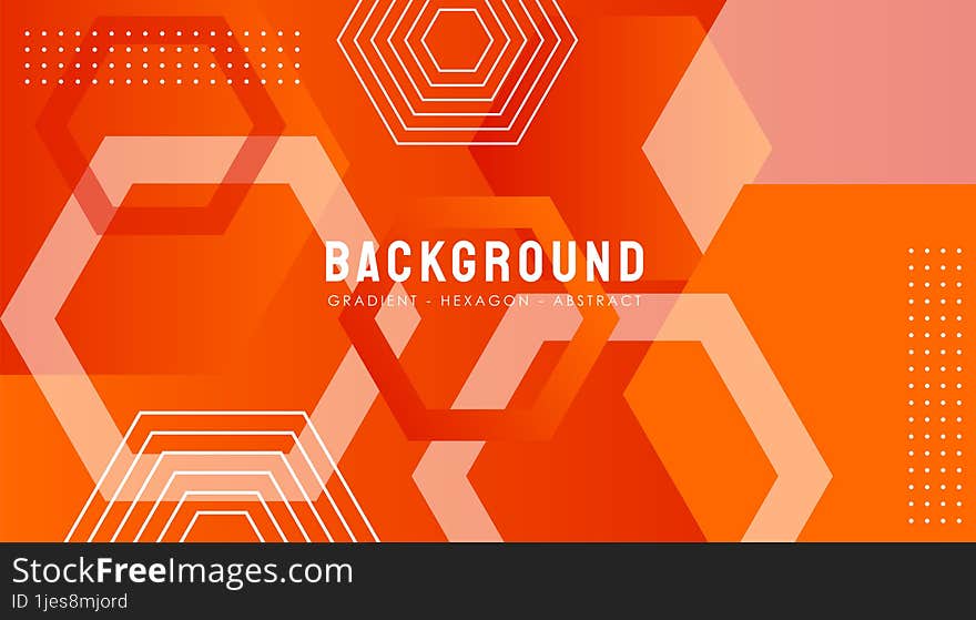 Vector Hexagon Gradient Abstract Background