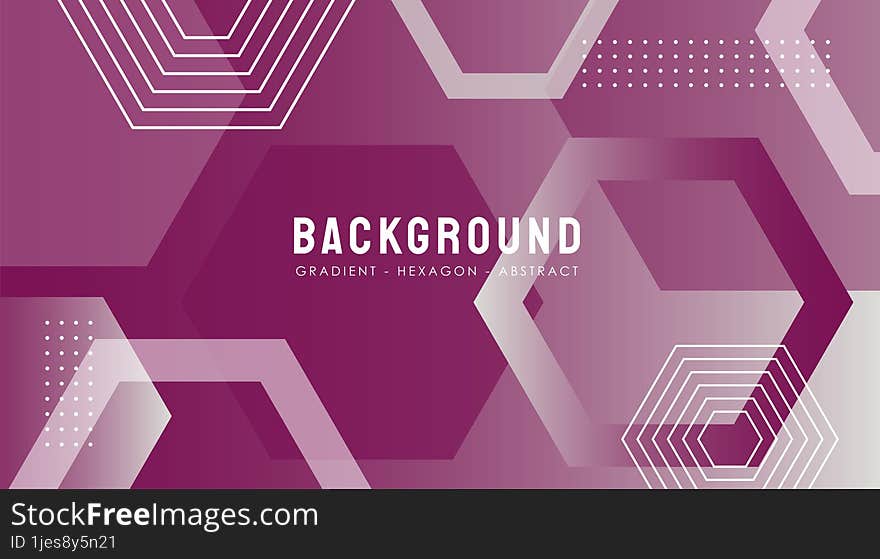 Vector Hexagon Gradient abstract Background